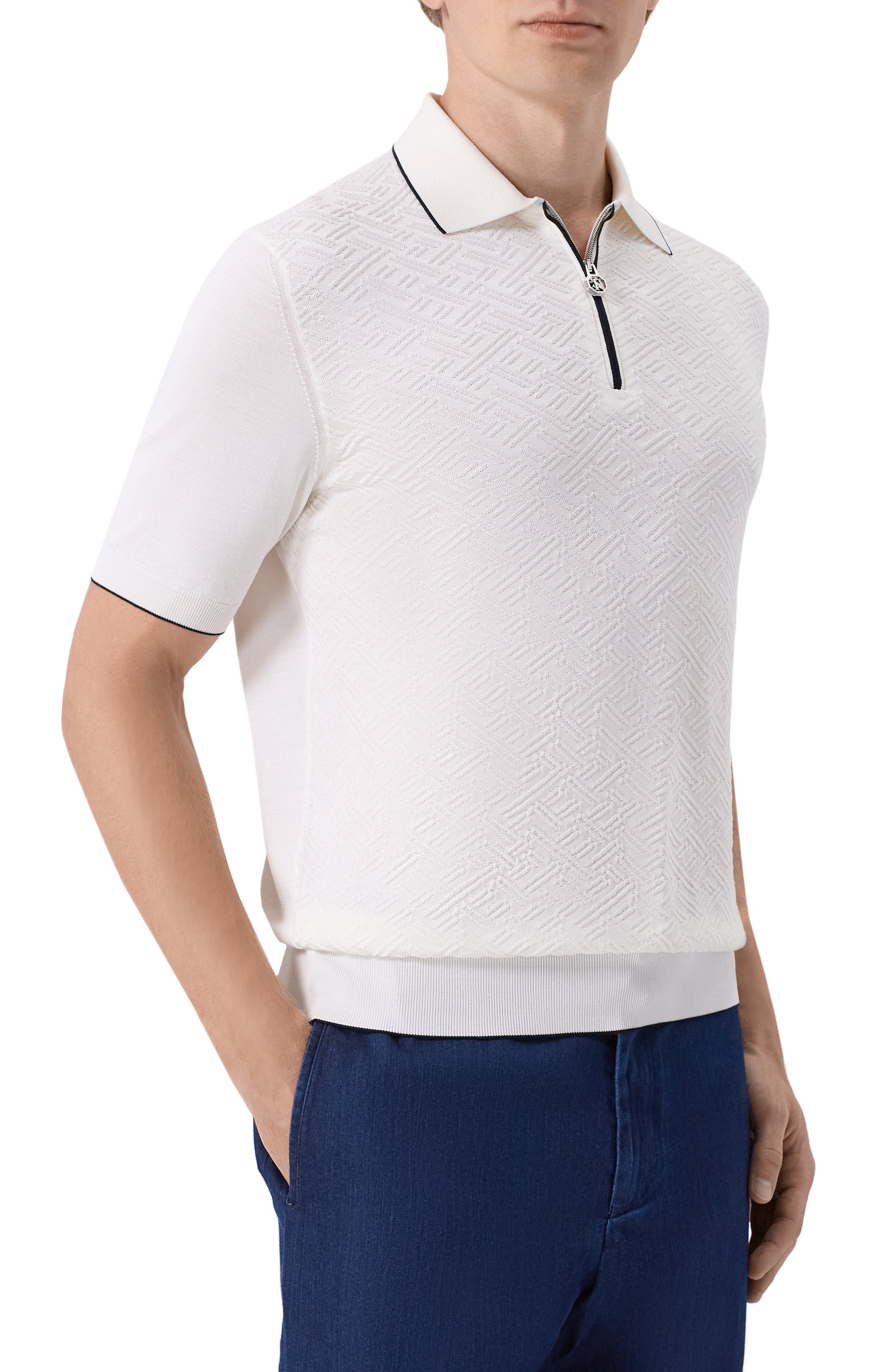 Шелковое поло STEFANO RICCI, арт. K616452P31/F26117, фото 3