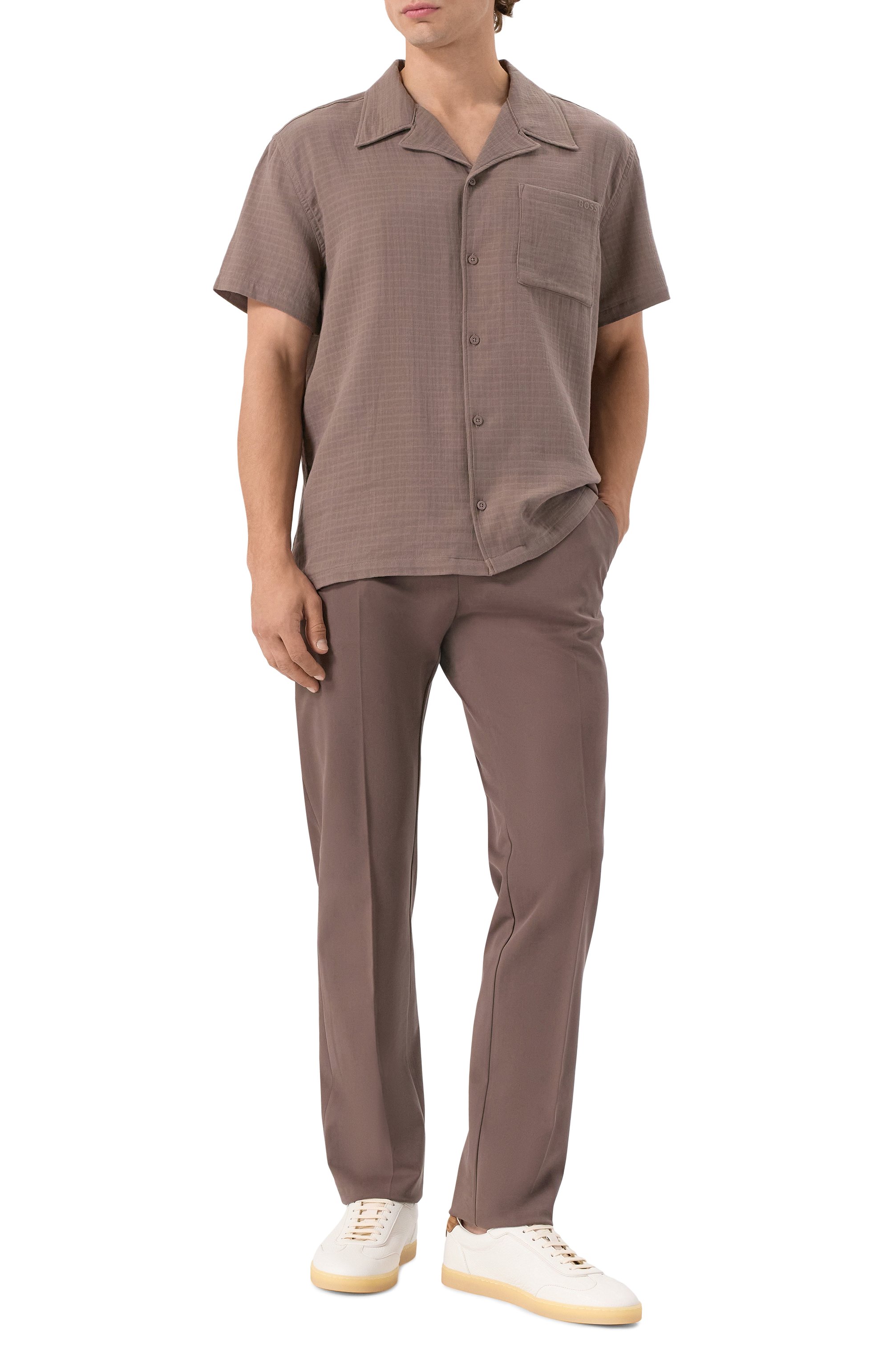 Хлопковая рубашка BOSS, арт. 50540154, фото 2