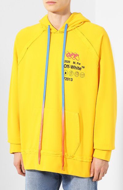 Хлопковое худи OFF-WHITE, арт. 0MBB057F19E300166010, фото 3