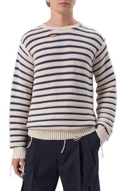 Хлопковый свитер MM6, арт. SH0HL0022/M13080, фото 3