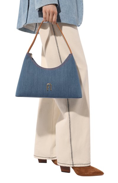 Сумка diamante FURLA синего цвета по цене 33000 руб., арт. WB01193/BX1542, фото 2 Сумка diamante FURLA, арт. WB01193/BX1542, фото 2