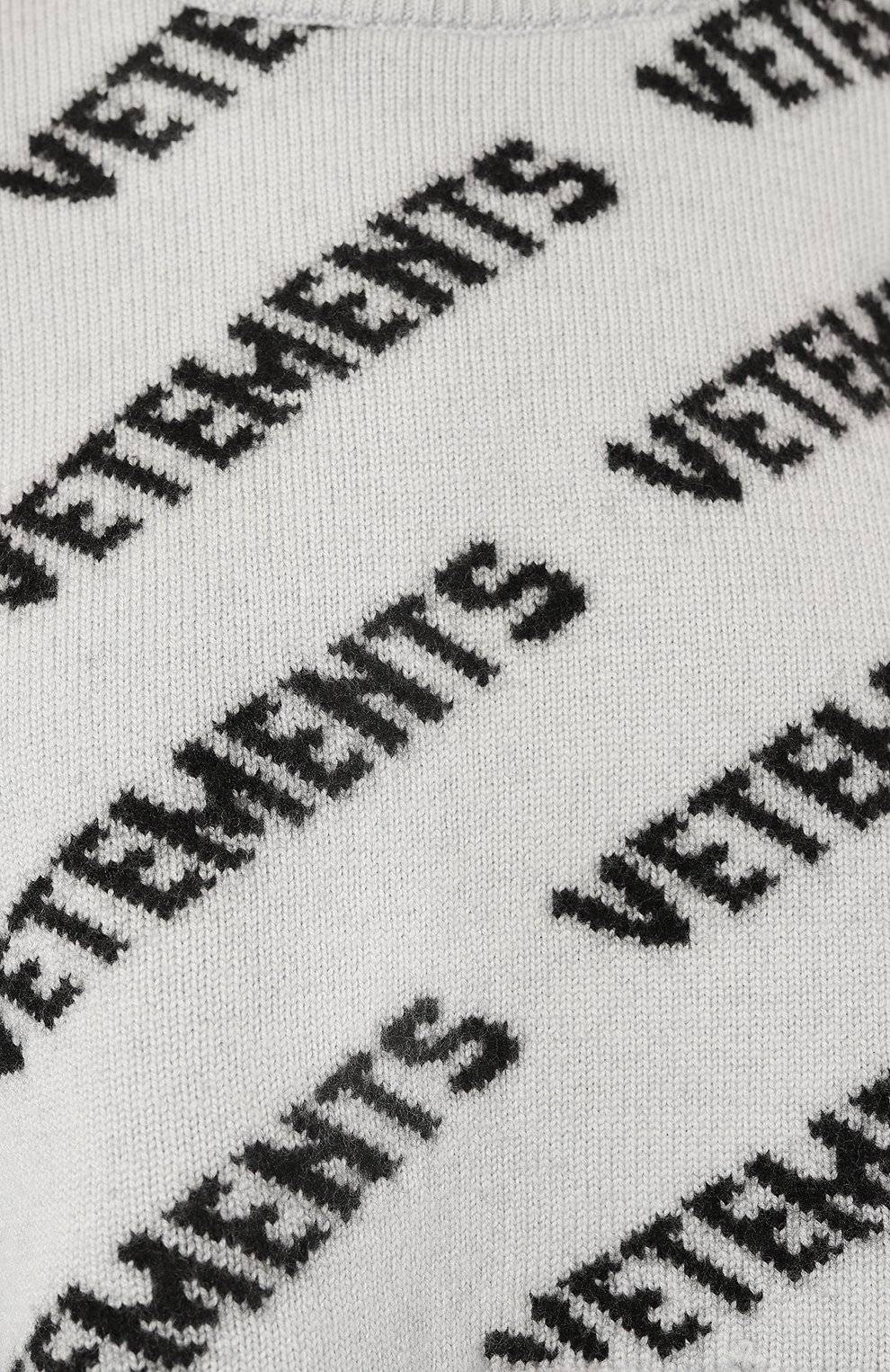 Шерстяной свитер VETEMENTS серого цвета по цене 99750 руб., арт. UE63KN900G, фото 5 Шерстяной свитер VETEMENTS, арт. UE63KN900G, фото 5