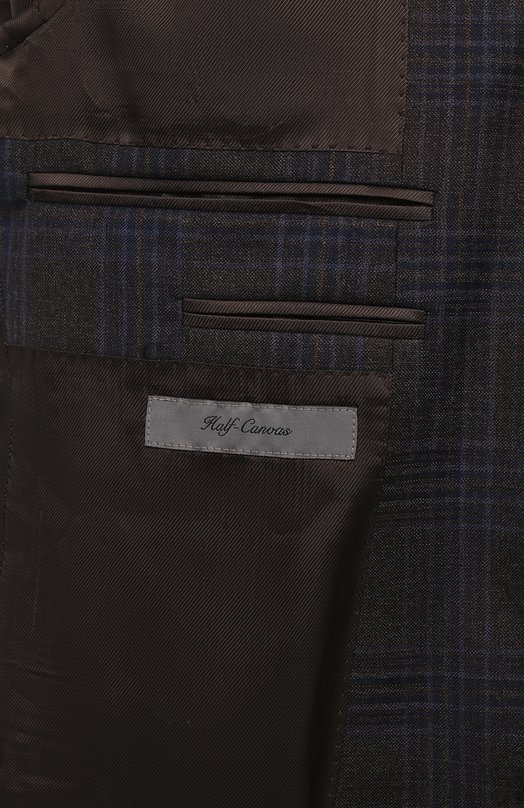 Шерстяной пиджак Corneliani 946002-9416277 Коричневый  946002-9416277 Фото 8