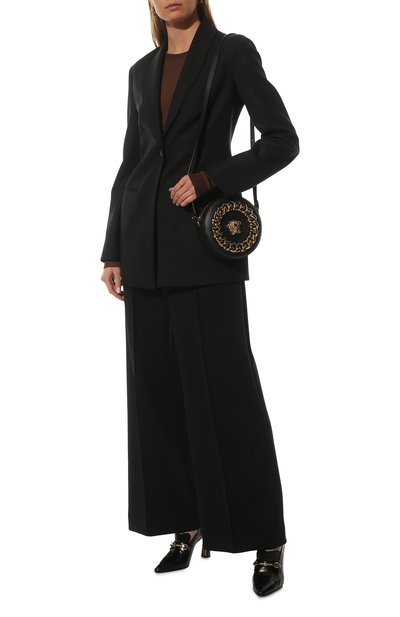 Сумка la medusa disco VERSACE черного цвета по цене 139500 руб., арт. DBFI050/1A02772, фото 3 Сумка la medusa disco VERSACE, арт. DBFI050/1A02772, фото 3