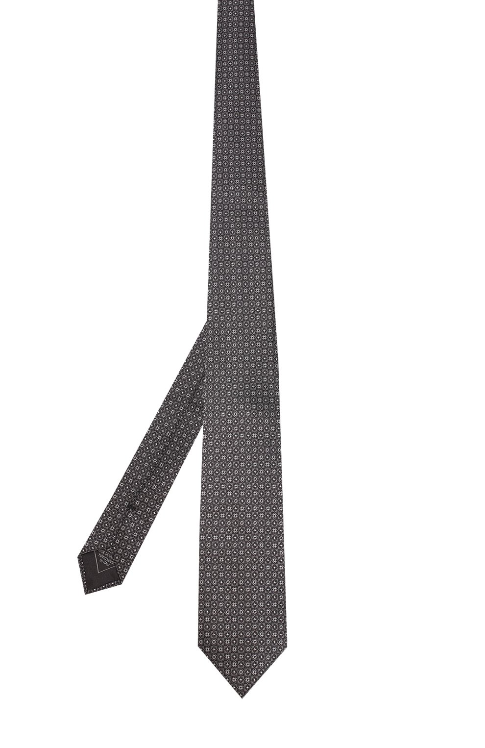 Шелковый галстук с узором BRIONI черного цвета по цене 29950 руб., арт. 061E00/07431, фото 2 Шелковый галстук с узором BRIONI, арт. 061E00/07431, фото 2