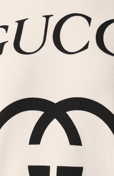 Хлопковый пуловер с логотипом бренда GUCCI, арт. 469250/X3Q25, фото 5