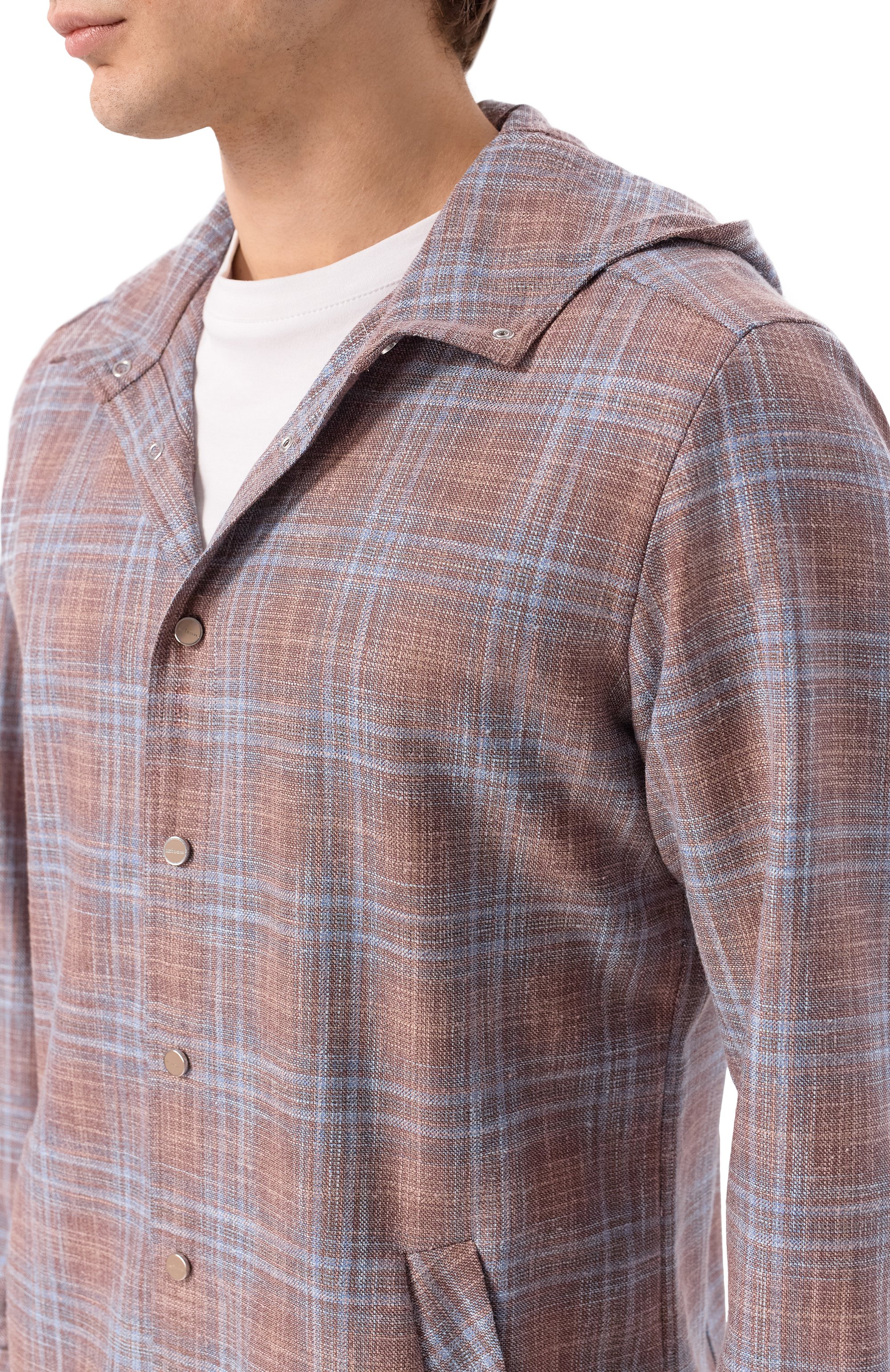 Рубашка из шерсти и шелка KITON, арт. UMCMARK0628G, фото 5