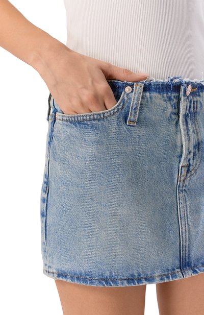 Джинсовая юбка 7 FOR ALL MANKIND, арт. 7UY90E35-3BX, фото 5