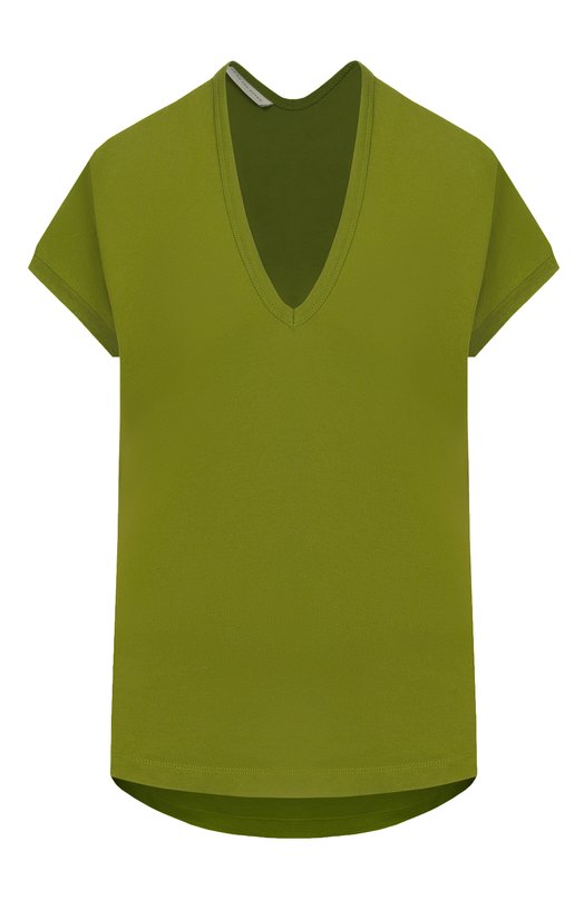 Хлопковая футболка Dries Van Noten 131101/3600 Зелёный 131101/3600