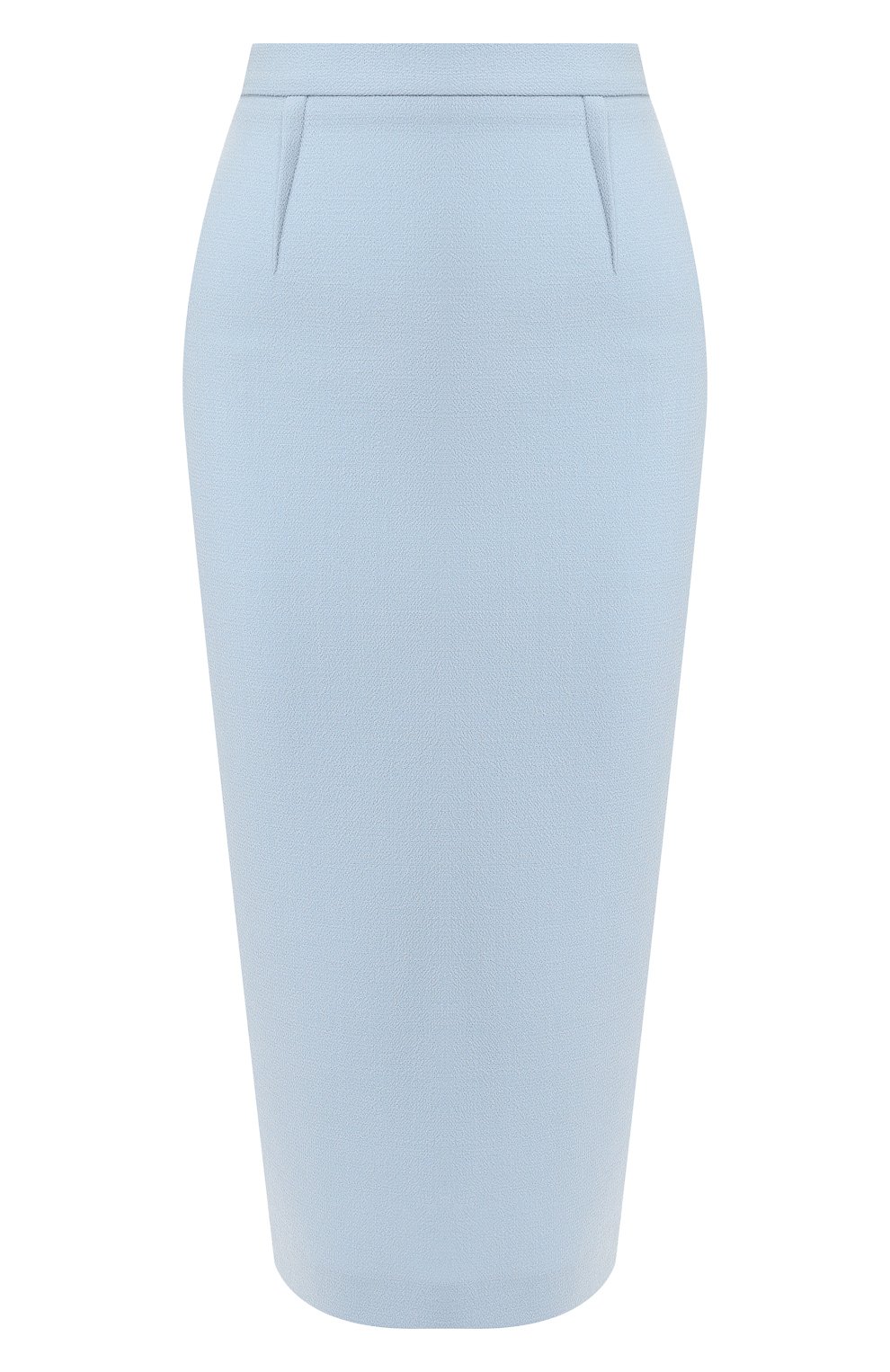 Шерстяная юбка ROLAND MOURET голубого цвета по цене 62050 руб., арт. EW19/S4134/F4044, фото 1 Шерстяная юбка ROLAND MOURET, арт. EW19/S4134/F4044, фото 1