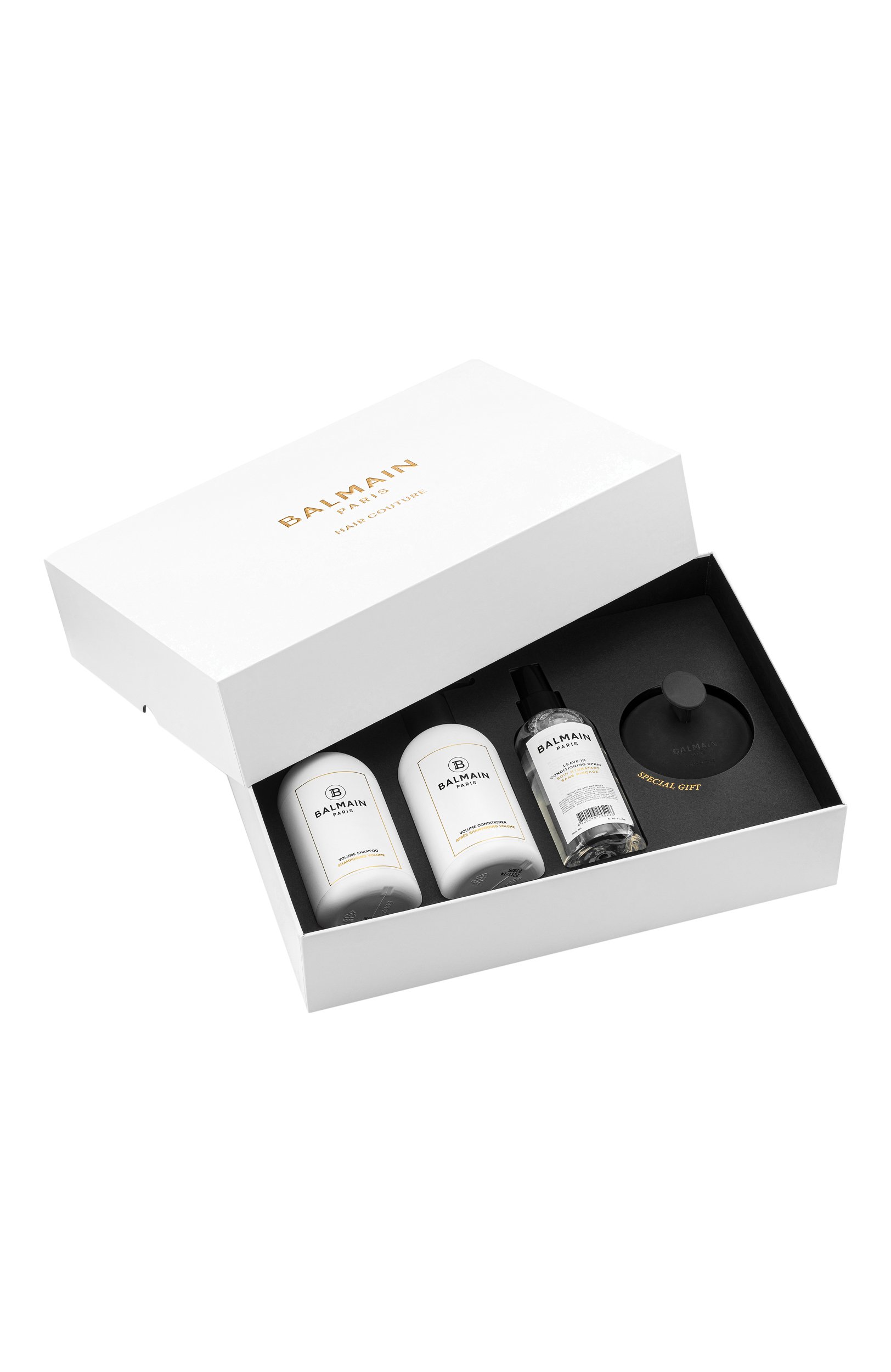 Набор для волос volume care set (2x300+200ml) BALMAIN HAIR COUTURE бесцветного цвета по цене 19100 руб., арт. 8720791755232, фото 4 Набор для волос volume care set (2x300+200ml) BALMAIN HAIR COUTURE, арт. 8720791755232, фото 4
