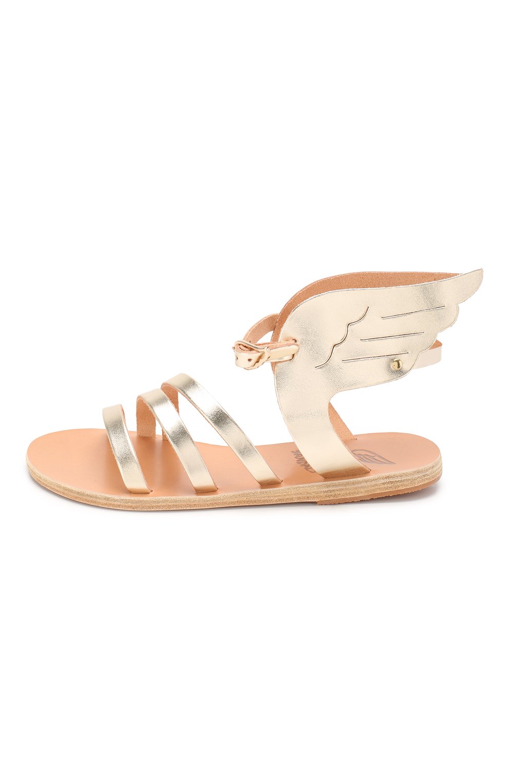 Кожаные босоножки ANCIENT GREEK SANDALS, арт. IKARIA/PLATINUM, фото 2