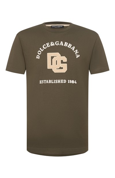 Мужская хлопковая футболка DOLCE & GABBANA, арт. G8RN8Z/G7PPA