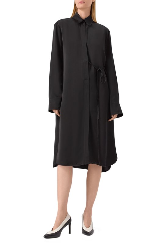 Платье из вискозы Jil Sander J04CT0121-J65022 Чёрный  J04CT0121-J65022 Фото 3