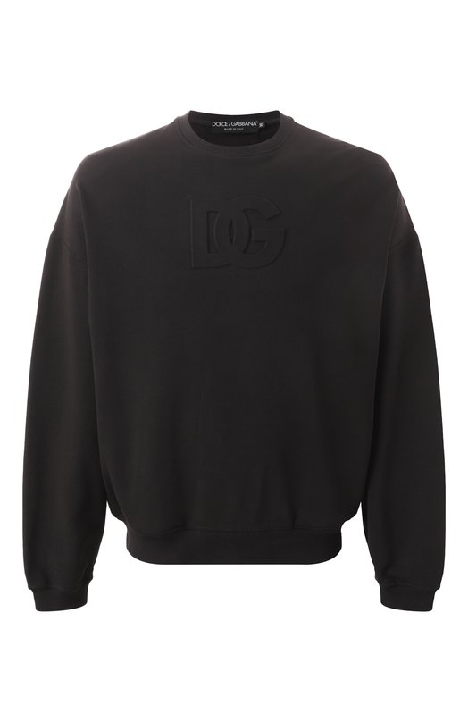 Хлопковый свитшот Dolce & Gabbana G9BIQZ/G702S Чёрный G9BIQZ/G702S