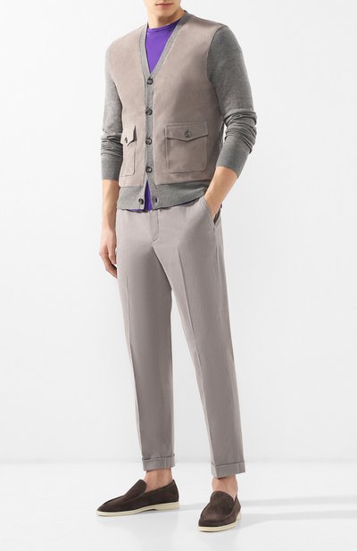 Кашемировый кардиган с кожаной отделкой RALPH LAUREN, арт. 790730588, фото 2