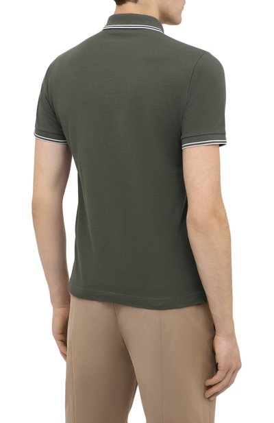 Хлопковое поло STONE ISLAND зеленого цвета по цене 12650 руб., арт. 731522S18, фото 4 Хлопковое поло STONE ISLAND, арт. 731522S18, фото 4