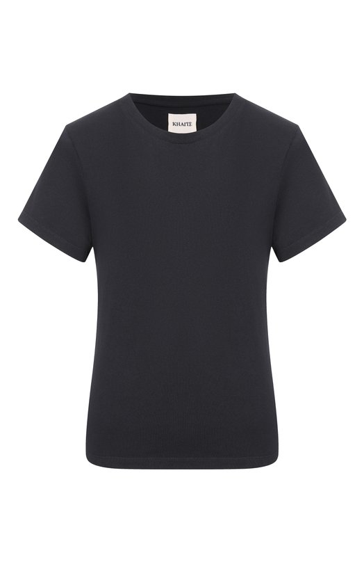 Хлопковая футболка Khaite 2266138/EMMYL0U Чёрный 2266138/EMMYL0U
