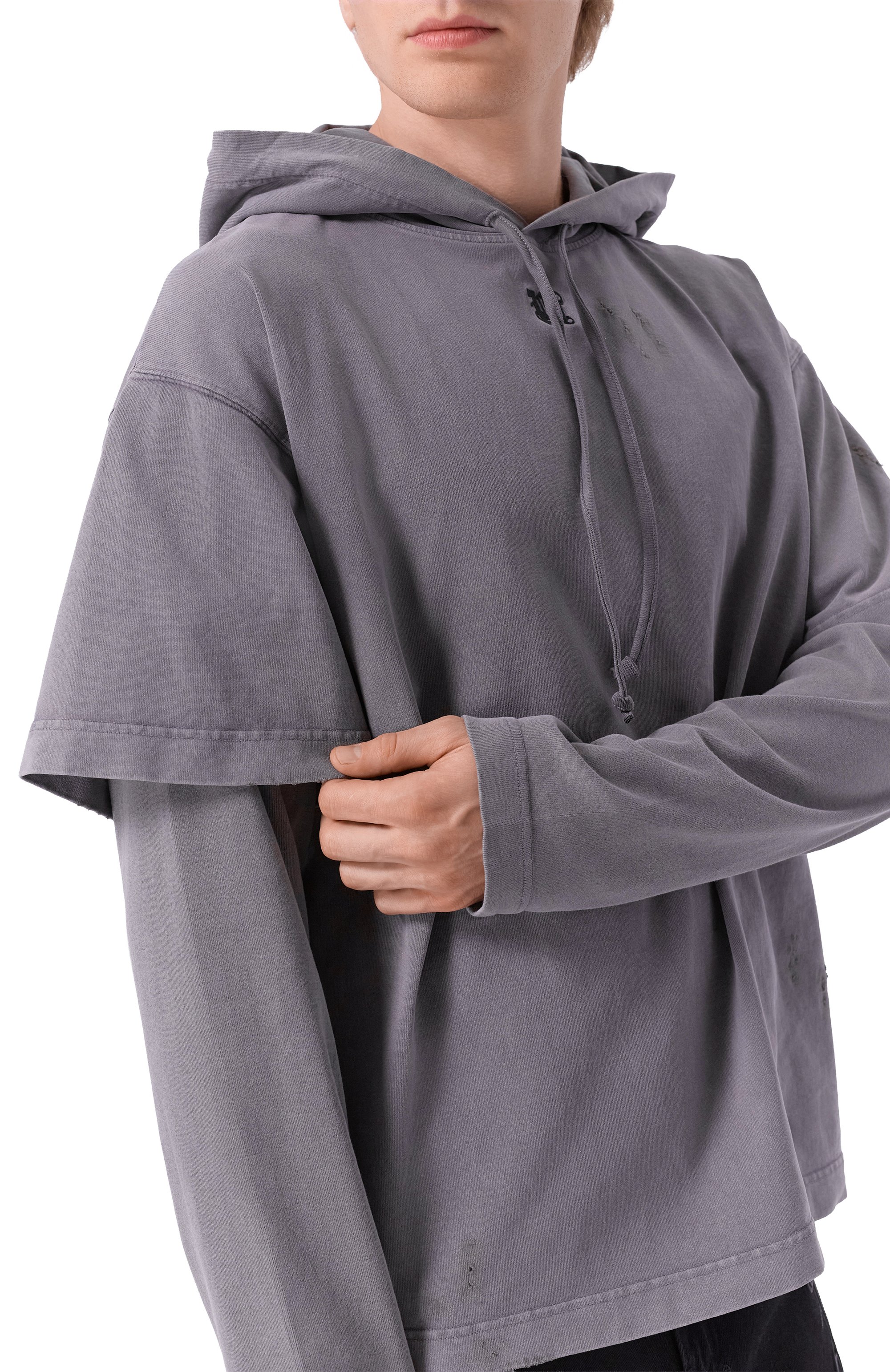 Хлопковое худи PALM ANGELS, арт. PMBB178F25FLE001, фото 5