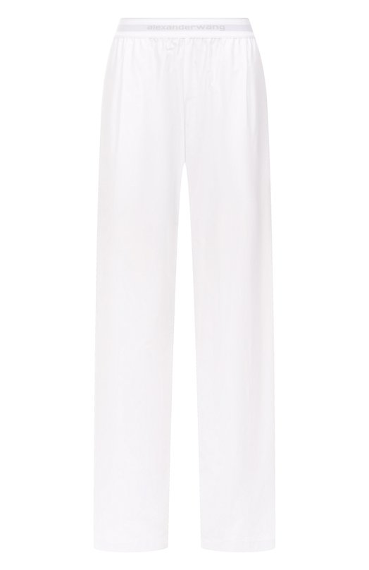 Хлопковые брюки Alexander Wang 1WC3254918 Белый 1WC3254918