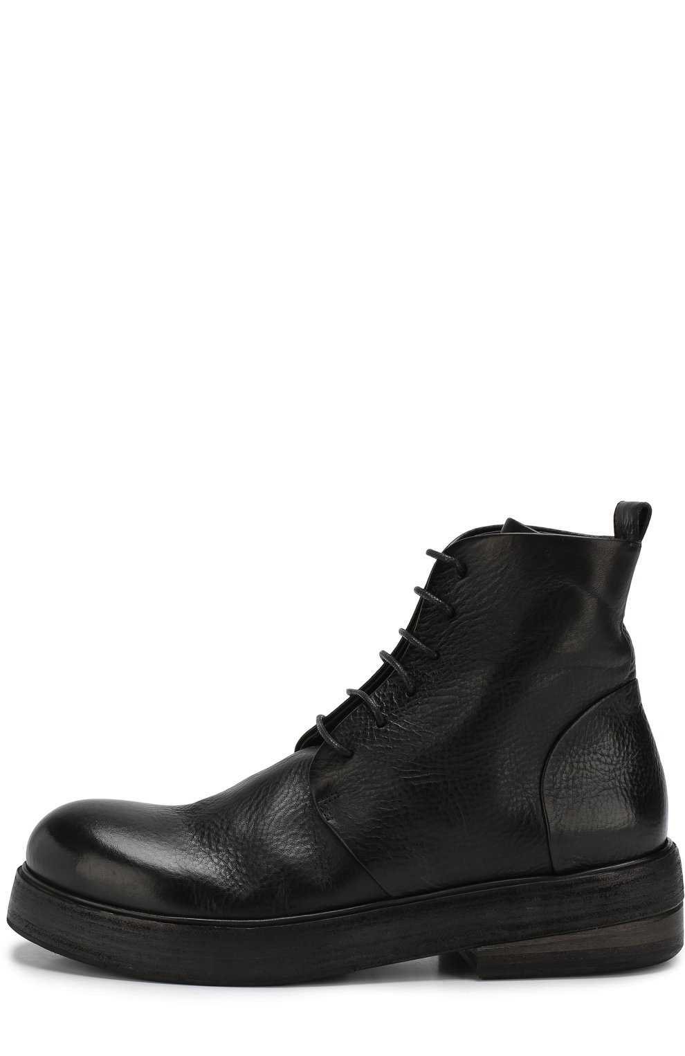 Кожаные ботинки MARSELL черного цвета по цене 99500 руб., арт. MM2846/VACCH.V0L0NATA, фото 3 Кожаные ботинки MARSELL, арт. MM2846/VACCH.V0L0NATA, фото 3