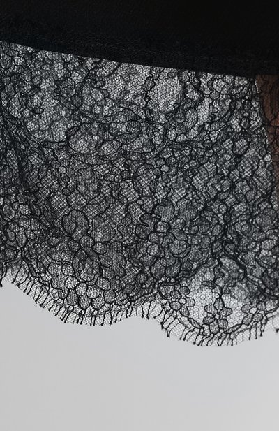 Однотонная юбка с кружевной вставкой VALENTINO, арт. QB3RA3Y03H3, фото 5