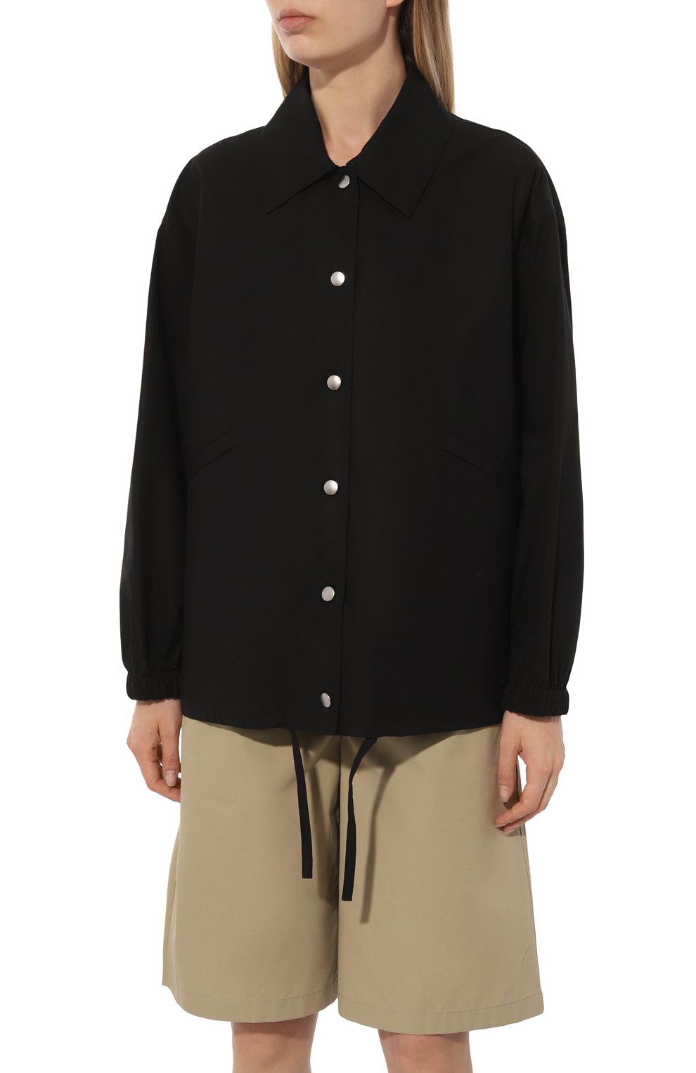Хлопковая куртка JIL SANDER черного цвета по цене 161500 руб., арт. J04AM0001-J45063, фото 3 Хлопковая куртка JIL SANDER, арт. J04AM0001-J45063, фото 3