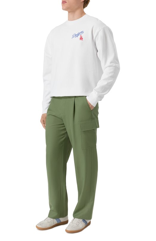 Хлопковый свитшот Sporty and Rich ST071627666WH01 Белый  ST071627666WH01 Фото 2