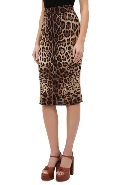 Шелковая юбка DOLCE & GABBANA, арт. F4BMQT/FSADD, фото 3