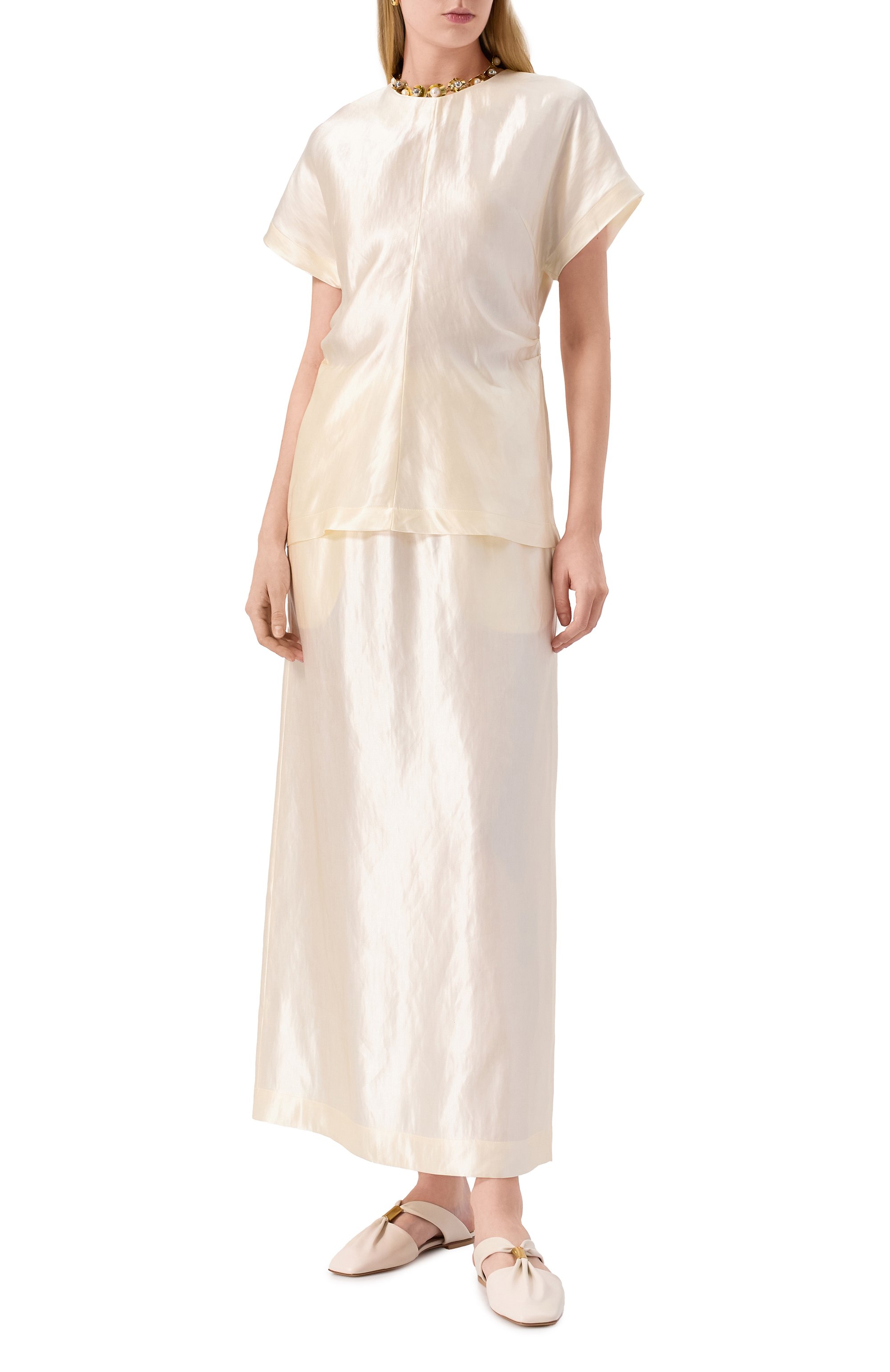 Юбка изо льна и шелка LOULOU DE SAISON, арт. LIAM, фото 2