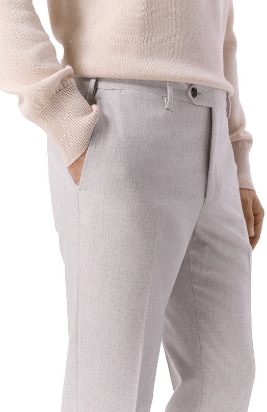 Шерстяные брюки MVST 324M/76M3 Бежевый  324M/76M3 Фото 5