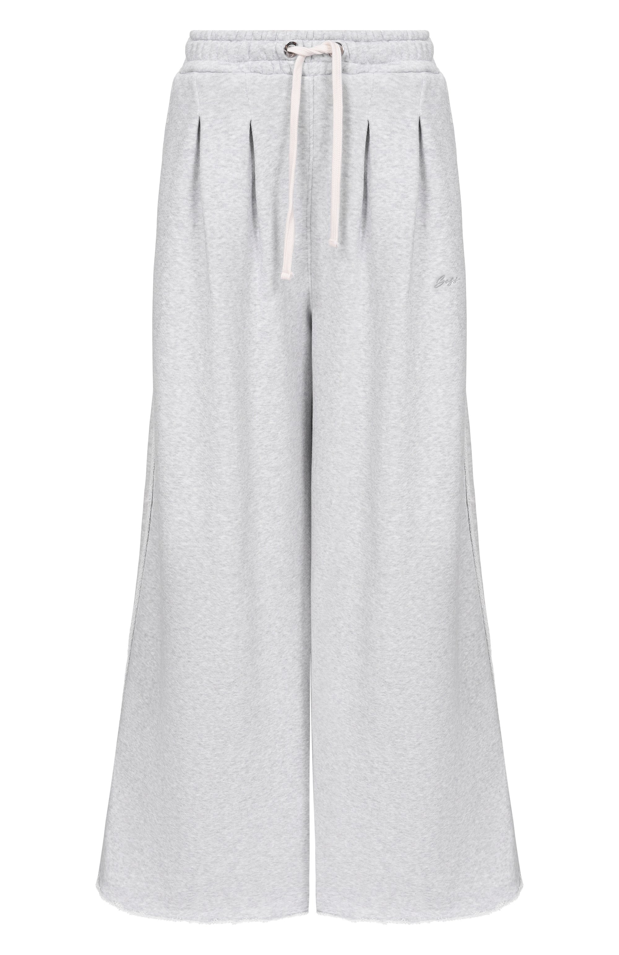 Хлопковые брюки BOSS ORANGE серого цвета по цене 18450 руб., арт. 50554282, фото 1 Хлопковые брюки BOSS ORANGE, арт. 50554282, фото 1