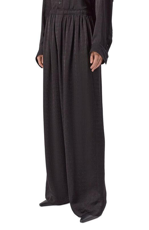 Брюки из вискозы Balenciaga 850696/TT054 Чёрный  850696/TT054 Фото 3