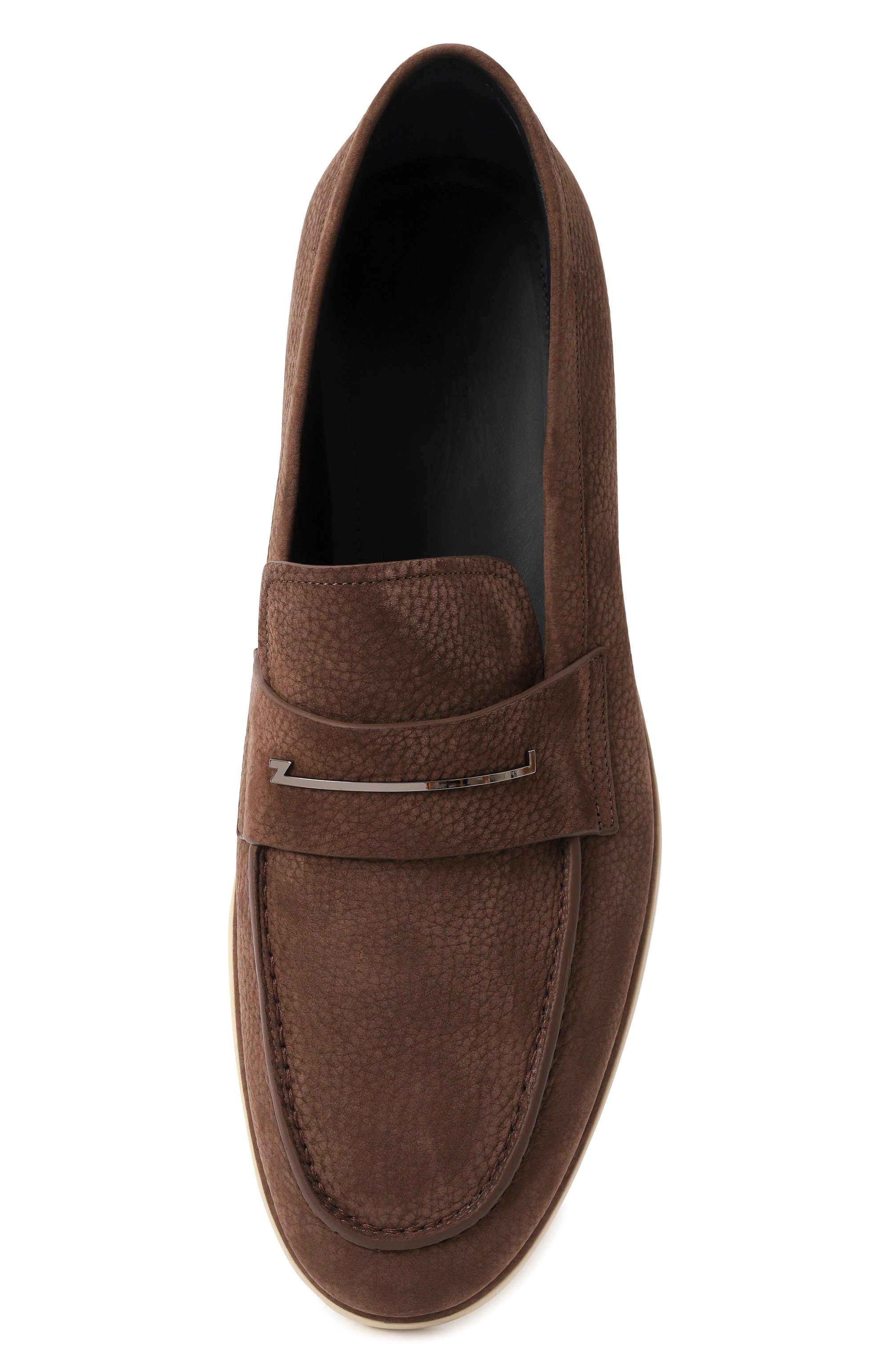 Замшевые лоферы laser z ZILLI коричневого цвета по цене 134000 руб., арт. H0147AM1071VZTP03, фото 6 Замшевые лоферы laser z ZILLI, арт. H0147AM1071VZTP03, фото 6