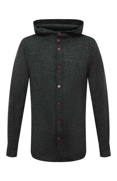 Мужская рубашка из шерсти и шелка KITON, арт. UMCMARK0643C