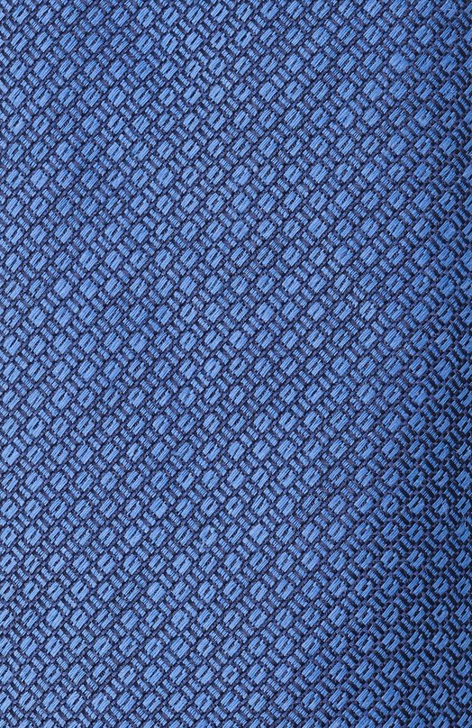 Галстук из шелка и льна Canali 18/HJ04540 Синий  18/HJ04540 Фото 4