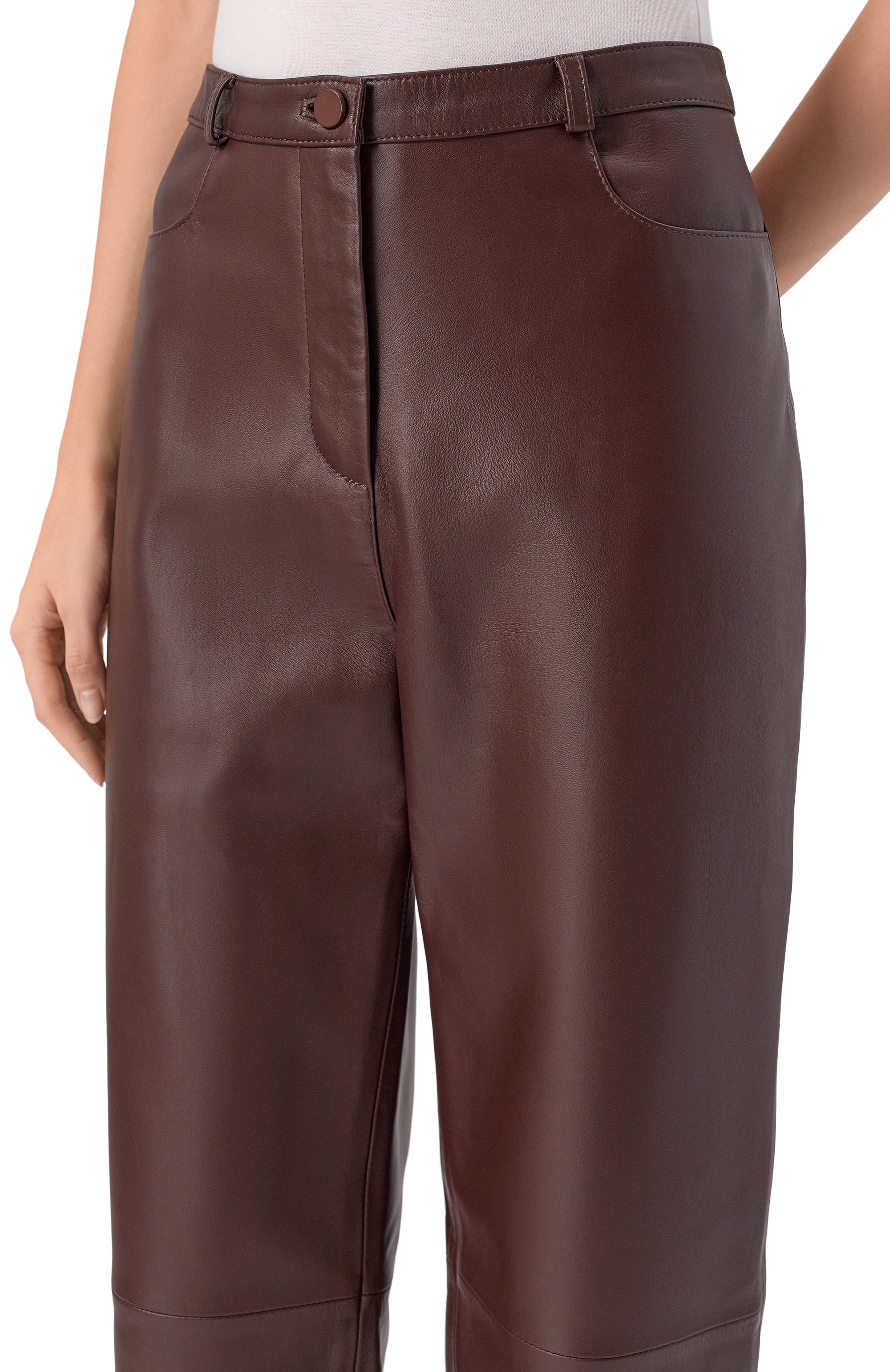 Кожаные брюки LOULOU DE SAISON, арт. C0BE, фото 5