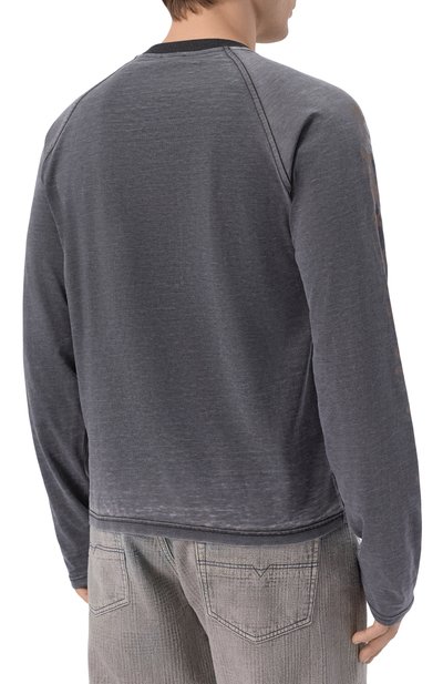 Лонгслив DIESEL темно-серого цвета по цене 25800 руб., арт. A23002/0WECN, фото 4 Лонгслив DIESEL, арт. A23002/0WECN, фото 4