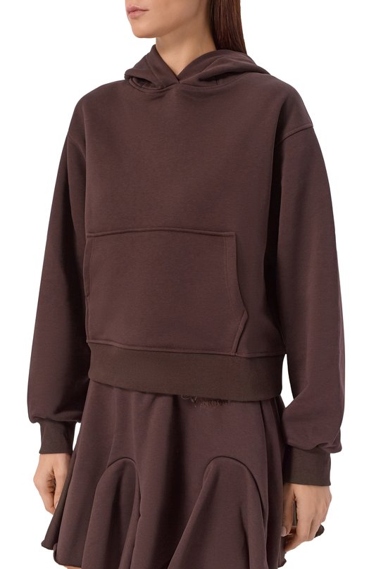 Хлопковое худи Comme des Fuckdown CFABW01373 Коричневый  CFABW01373 Фото 3