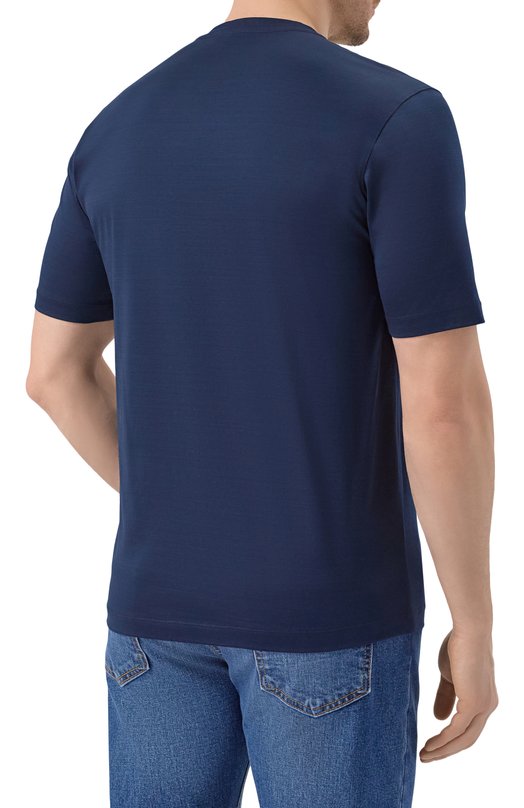 Хлопковая футболка MVST M26.CSM.K422/C0T0NE NE.80/2 Синий  M26.CSM.K422/C0T0NE NE.80/2 Фото 4