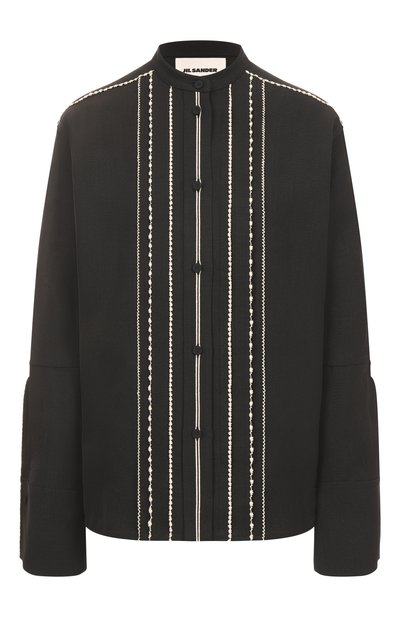 Женская рубашка из вискозы и шелка JIL SANDER, арт. J02DL0231-J65005