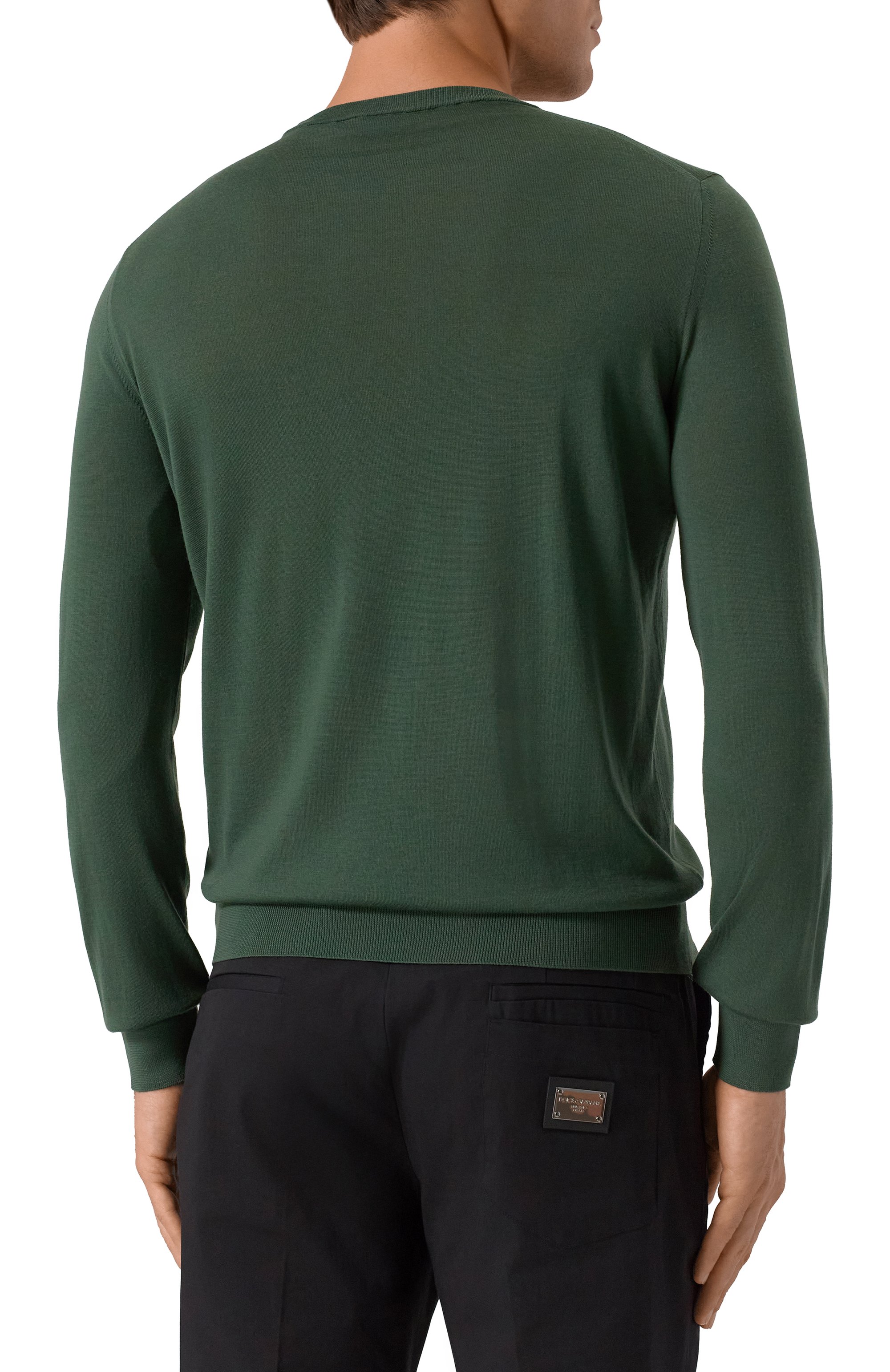 Шерстяной джемпер MVST зеленого цвета по цене 136000 руб., арт. M0-M25.1MM.K404/44-60, фото 4 Шерстяной джемпер MVST, арт. M0-M25.1MM.K404/44-60, фото 4