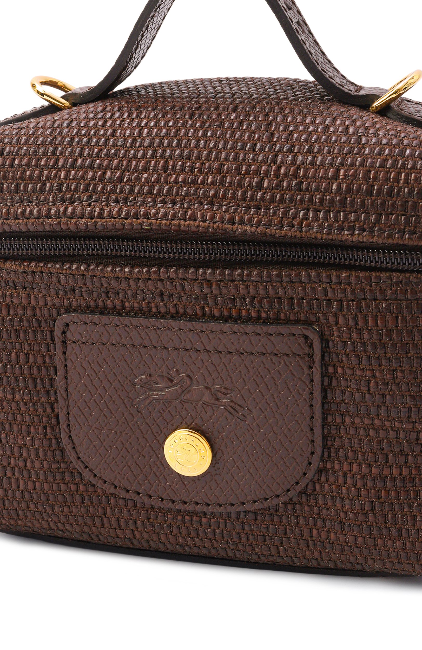 Сумка le panier pliage xs LONGCHAMP темно-коричневого цвета по цене 39950 руб., арт. 10187HGK/HGK, фото 6 Сумка le panier pliage xs LONGCHAMP, арт. 10187HGK/HGK, фото 6
