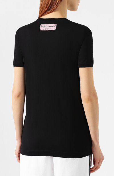 Хлопковая футболка DOLCE & GABBANA, арт. F8K74Z/G7RYQ, фото 4