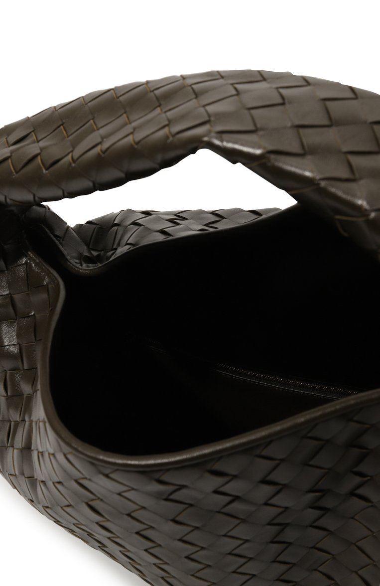 Женская сумка hop large BOTTEGA VENETA хаки цвета, арт. 763970-V3IV1 | Фото 5 (Материал: Натуральная кожа; Размер: large)