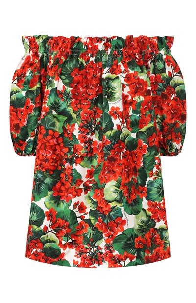 Женский хлопковый топ DOLCE & GABBANA, арт. F71J7T/HS5CL
