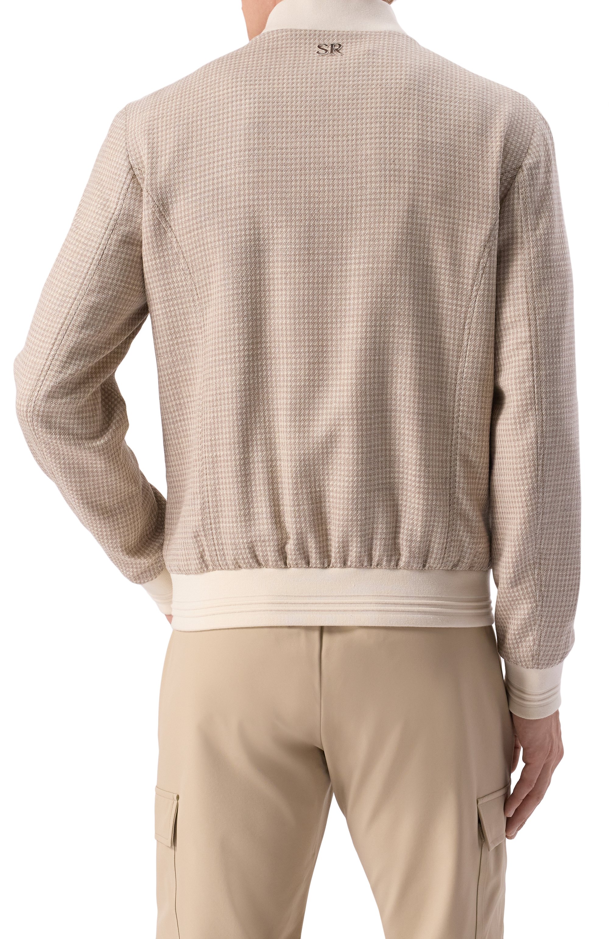 Бомбер из шерсти и шелка STEFANO RICCI бежевого цвета по цене 550000 руб., арт. MZJ5100070/LP50HA, фото 4 Бомбер из шерсти и шелка STEFANO RICCI, арт. MZJ5100070/LP50HA, фото 4