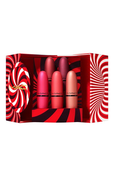 Набор для губ mistletoe matte powder kiss lipstick x 5 MAC, арт. SMWW-Y1, фото 1
