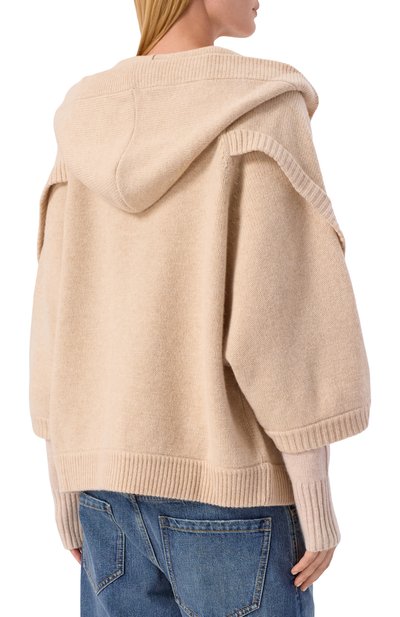 Кардиган из шерсти и кашемира MAX MARA бежевого цвета по цене 93450 руб., арт. VALS, фото 4 Кардиган из шерсти и кашемира MAX MARA, арт. VALS, фото 4