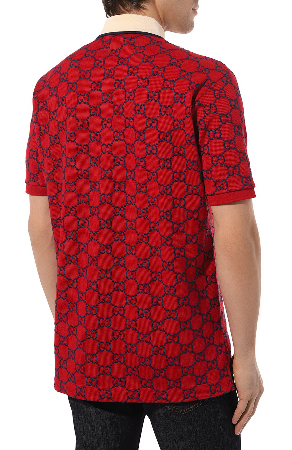 Хлопковое поло GUCCI, арт. 598956 XJB0U, фото 4